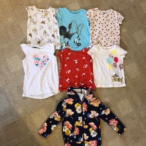 5 5T short summer spring girls top bundle
